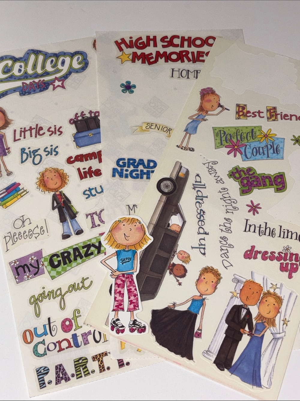 Me & My Big Ideas High School Stickers vintage 2000’s Prom Graduation college